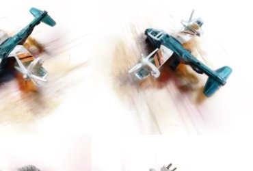 Implicitron: novel views rendered as 3D Gaussian splats